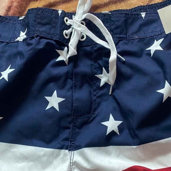 Men’s Bathing Suit, American Flag - Picture 5 of 6